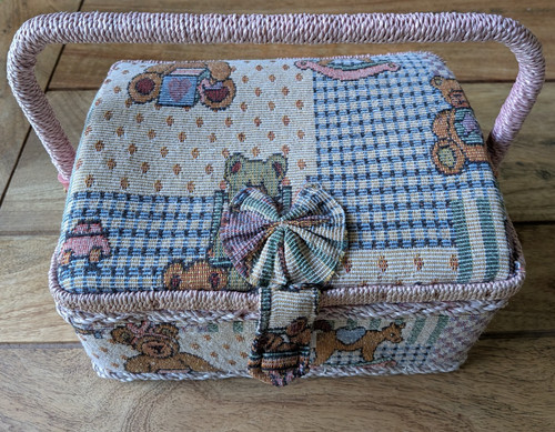 Vintage sewing box - , tapestry