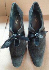 VAN DAL SIZE 5.5 BIJOU DARK GREY / BLACK SUEDE SHOES.   B131112825B2/7A