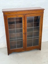 Antique Oak Bookcase Display