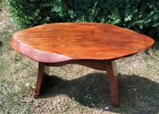 Vintage wooden tree table