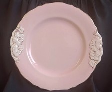Royal Winton Grimwades Pretty Pink Plate 22x23cm Floral Motif Art Deco VGC