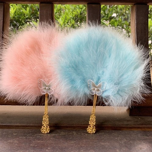 Fluffy craft fan - craft, tassels