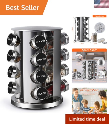 Modern jar countertop spice - 16-jar,