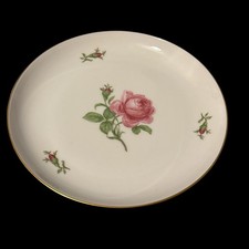 Fürstenberg old Fürstenberg 02171 red rose Small Deepened Plate 1" Deep