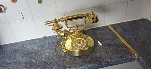 Old style telephone - old,