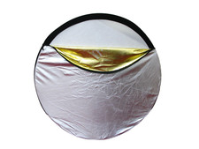 Portaflash Reversible Gold & Silver 80cm Collapsible Round Light Reflector