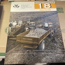 Massey Ferguson vintage scarce 18 Trailer 4 page  sales brochure