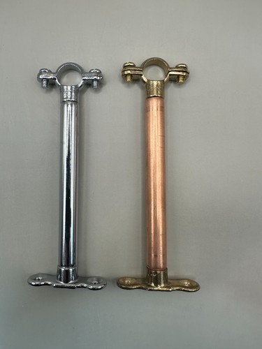 Extended chrome brass pipe - extended,