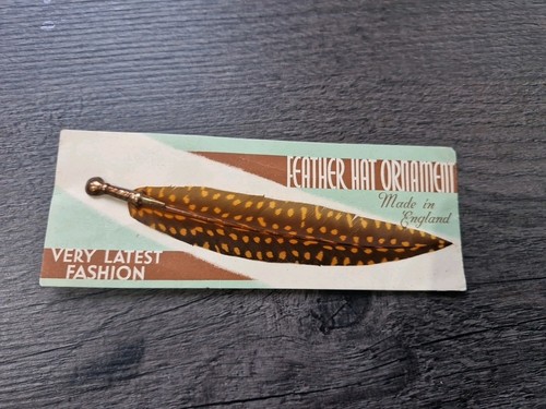 Vintage pheasant ladies hat - vintage,