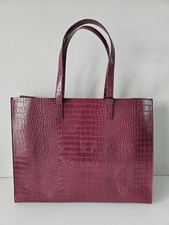 Ted Baker Croc Effect Icon Extra Large Shopper Bag - DP-Purple