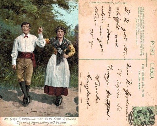 Vintage postcard the irish - -,