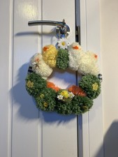 Easter chicks Pom Pom Wreath