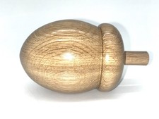 Large ornamental wooden acorn