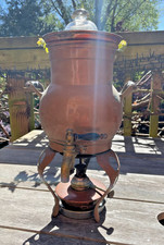 Antique Copper Samovar Tea Urn