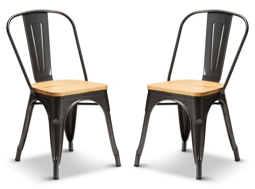 Graphite grey oak wood seat - 2,