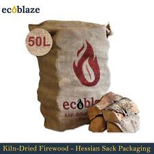 Ecoblaze Kiln Dried Firewood Logs 50LBag Eco Fuel Ready to Burn for Wood Burners