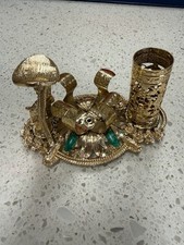 Vintage Gold And Green Nail