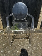 KARTELL LOUIS GHOST CHAIR BY PHILIPPE STARK WITH ORIGINAL mark