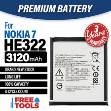 Replacement Battery For Nokia 7 HE322 3120mAh 100% CAPACITY 0 CYCLE + Free Tools