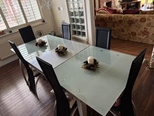 Dining room table and eight