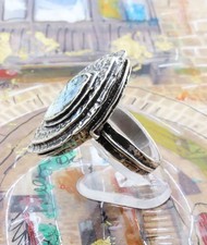Roman Glass Ring Silver925