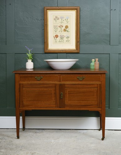 Antique mahogany washstand - antique,