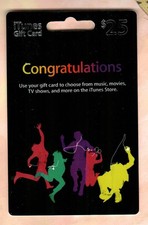 ITUNES Congratulations, Dancers ( 2007 ) Gift Card ( $0 - NO VALUE )