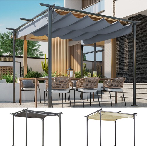 Outdoor steel pergola gazebo - steel,