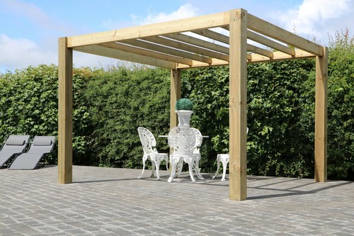 Timber frame wooden gazebo - timber,