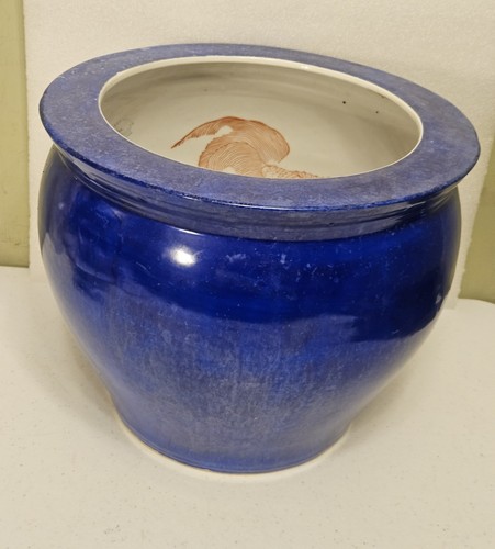 Chinese famille bowl planter - famille,