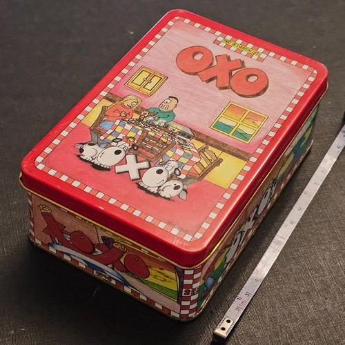 Vintage tin oxo - vintage, cubes