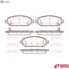 BRAKE PAD SET DISC BRAKE 1674.02 FOR VAUXHALL OPEL B 10 XE 1.0L 3cyl VIVA 1.0L