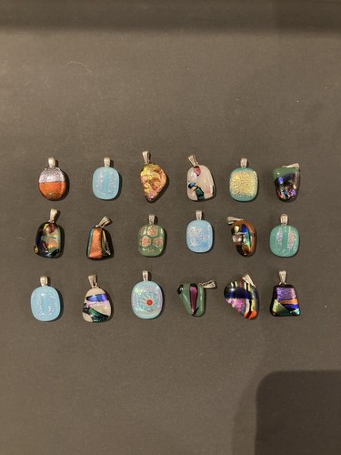 Dichroic glass pendant - dichroic,