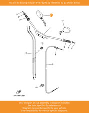 YAMAHA Rear View Mirror Assy