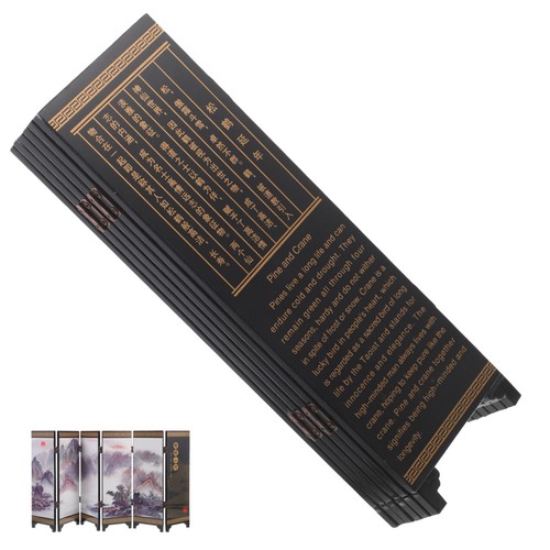 Tabletop wooden folding screen - tabletop,