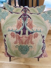 Sanderson, 'Burnham' -  'PAIR'   18” Vintage Cushion Covers D-Sided Zip