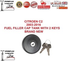 FUEL CAP FOR CITROEN C2 03-16 PETROL DIESEL FILLER LOCKING TANK & KEYS BRAND NEW
