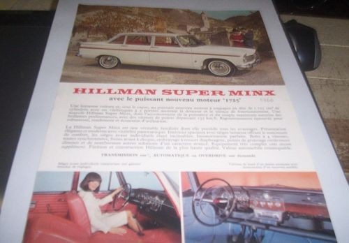 1966 hillman super minx - hillman,