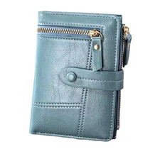 Womens Soft Blue Leather