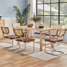 Dining Chairs with Rattan Back
