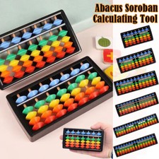Abacus Soroban 7-17 Digit Rods Chinese Math Calculator Kid Counting Tool Colored