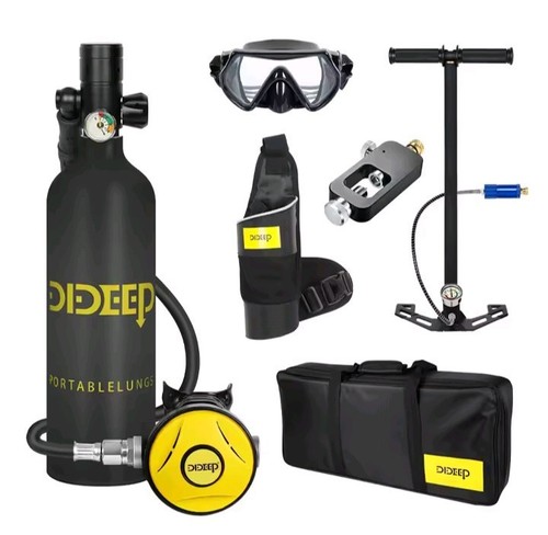 Mini scuba tank underwater - tank, 1l