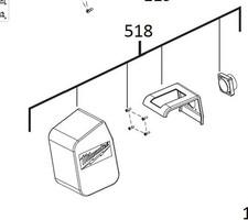 MILWAUKEE M18FMS254 MITRE SAW - DUST BAG ASSEMBLY