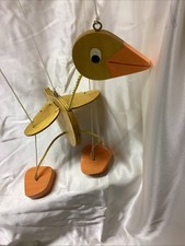 Vintage Style Wooden String Puppet Marionette Duck  47cm