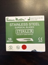 98 Count: Swann-Morton Surgical Blades Sterile R 10 REF 0301 Exp 9/28