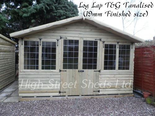 12x10 summer house - , log