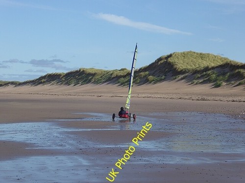 Photo 6x4 sand yacht - sand, on