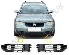 FOR VW PASSAT B5 2000-2005 FRONT BUMPER LOWER FOG LIGHT GRILLE TRIM PAIR SET