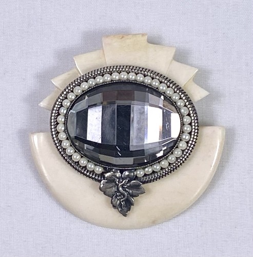 Ermani bulatti art deco brooch - art,