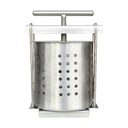 Stainless steel cheese press - steel,